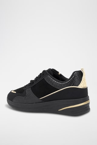 Zapatillas de cuña - Negro