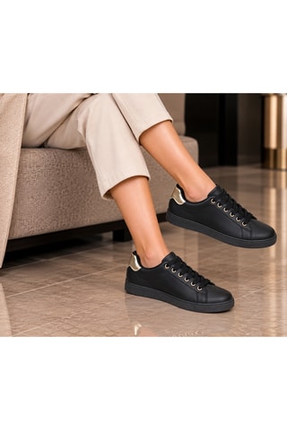 Zapatillas con plataforma - Negro