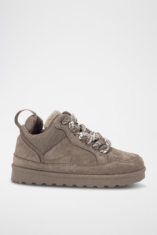 Zapatillas con plataforma - Marrón