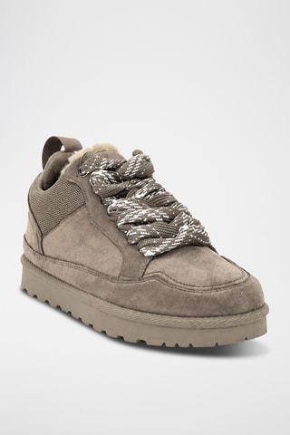 Zapatillas con plataforma - Marrón