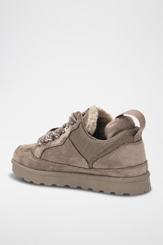 Zapatillas con plataforma - Marrón