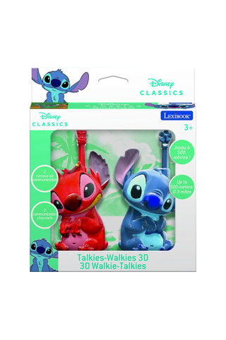 2 talkie-walkies 3D Stitch et Leroy Lilo et Stitch Disney