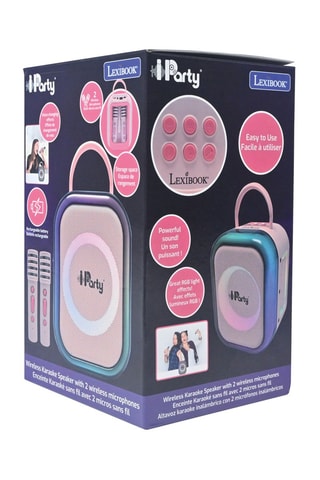 Karaoke Bluetooth avec 2 micros sans fil - Dès 6 ans