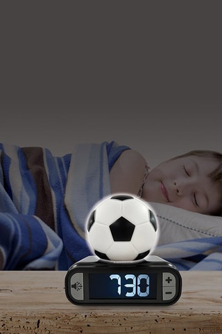 Réveil digital avec veilleuse lumineuse Football en 3D - Dès 6 ans