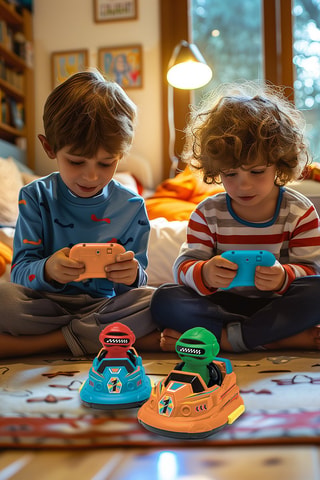 2 voitures bumper télécommandées - Dès 5 ans
