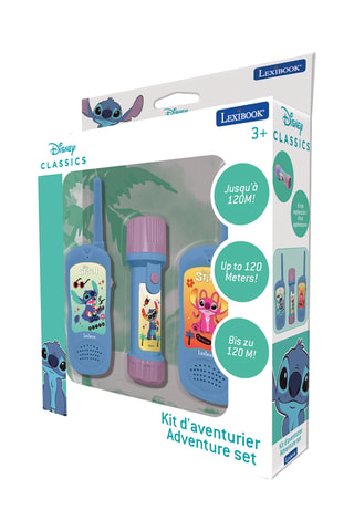 Kit d'aventurier Stitch avec talkies walkies et lampe-torche/boussole - Dès 3 ans