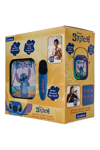 Enceinte Karaoké Portable Stitch avec un microphone sans fil - Dès 6 ans