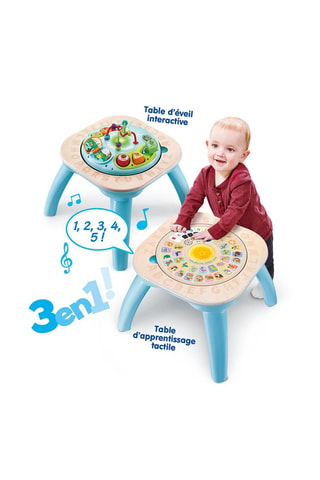 Table d'activités évolutive en bois - Dès 9 mois à 4 ans