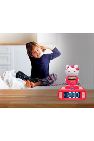 Réveil digital avec veilleuse et effets sonores Hello Kitty Sanrio - Dès 6 ans