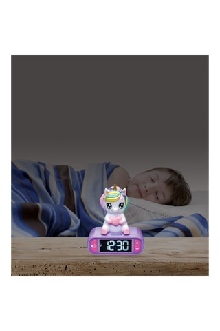 Radio-réveil digital avec veilleuse Licorne 3D - Dès 6 ans