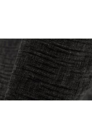 Canapé Vanda - Gris foncé - 4 places - Tissu bouclette