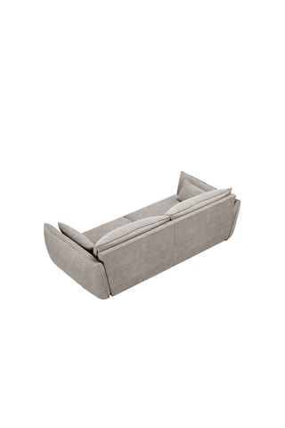 Canapé Vanda - Gris clair - 3 places - Tissu chenille