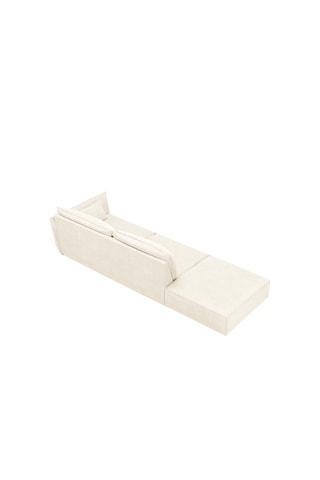 Canapé Vanda - Beige clair - 4 places - Tissu chenille