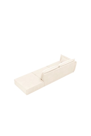 Canapé Vanda - Beige clair - 4 places - Tissu chenille