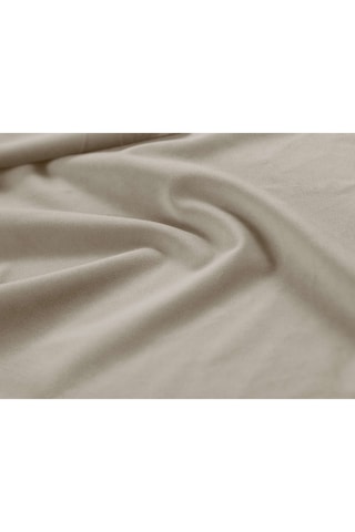 Canapé droit Treno - Beige - 3 places - En tissu toucher velours
