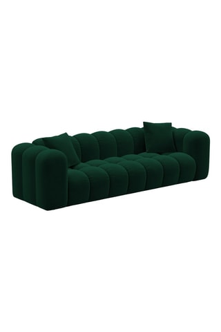 Canapé convertible Astro - Vert foncé - 3 places - En velours