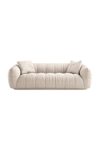 Canapé Julia - Beige - 3 places - En polyester et nylon