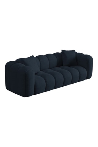 Canapé modulaire Astro - Bleu roi - 4 places - Toucher velours