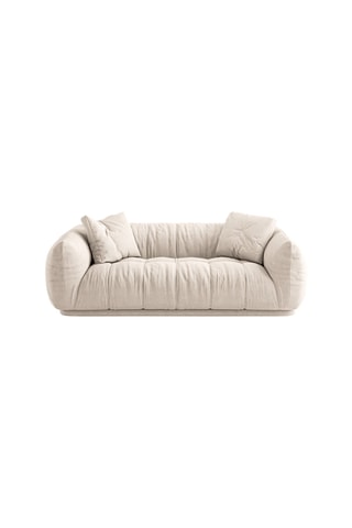 Canapé Julia - Beige - 2 places - En polyester et nylon
