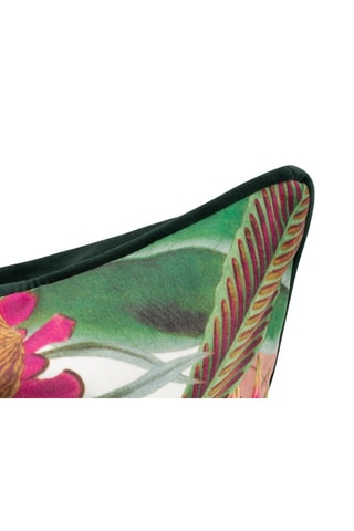 Coussin Garden - Vert et rose - 50 x 50 cm