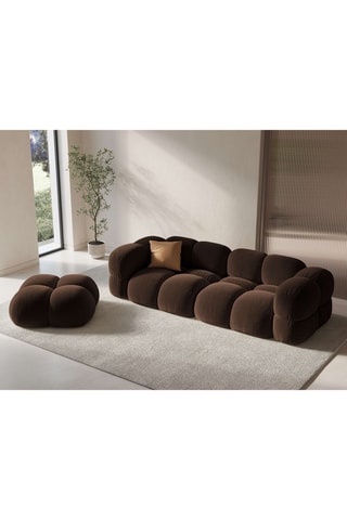 Pouf Glover - Marron - En polyester