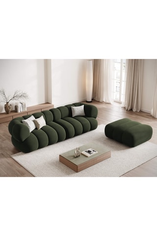 Pouf Koge - Vert foncé - En polyester