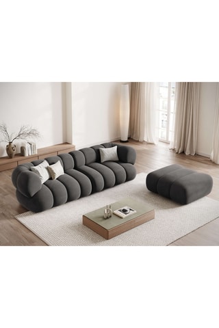 Pouf Koge - Gris - En polyester