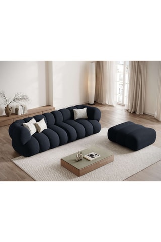Pouf Koge - Bleu marine - En polyester
