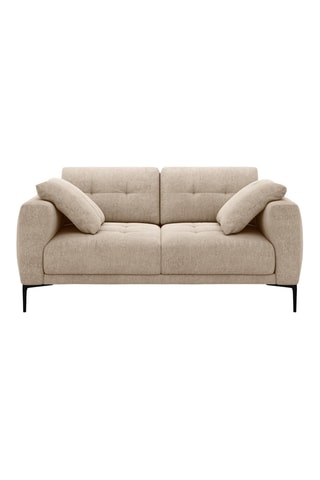 Canapé Lazio - Beige - 2 places - En tissu structuré