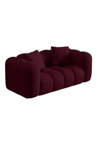 Canapé Astro - Bordeaux - 2 places - En tissu chenille