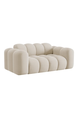 Canapé Treno - Beige foncé - 2 places - En synthétique