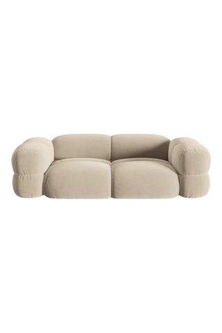 Canapé Glovers - Beige - 3 places - En polyester
