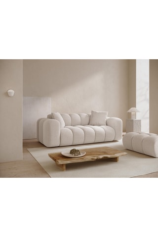 Canapé Treno - Beige clair - 3 places - En synthétique