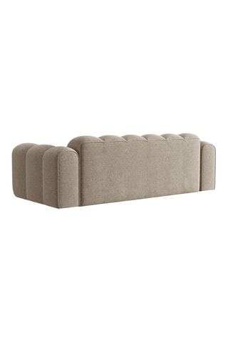 Canapé Treno - Beige foncé - 4 places - En synthétique