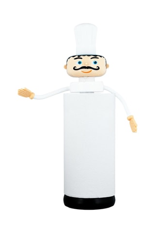 Keukenrolhouder Chef2! - Wit en Zwart