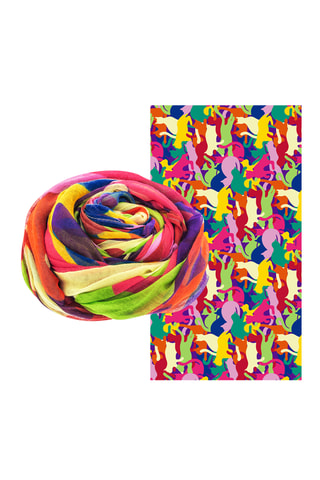 Sjaal Balade Rood en Geel - Multicolor