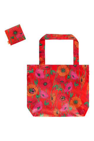 Bolsa de la compra y monedero Coquelicots - Rojo