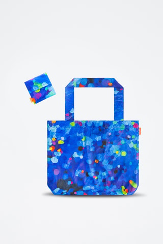 Bolsa de la compra y monedero Bleu Palette - Azul