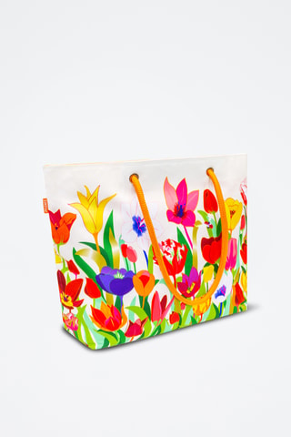 Bolsa de la compra Tulipes - Blanco