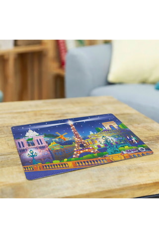 Mantel individual Set My City New Paris Night - Azul marino - 44 x 28,5 cm - Multicolor