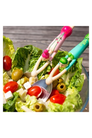 Cubiertos de ensalada de acero inoxidable Quelle Salade ! - 2 piezas