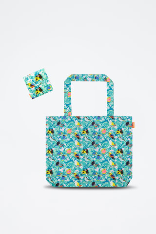 Bolsa de la compra Birds - Azul