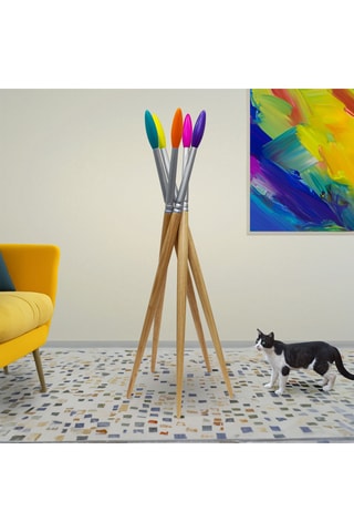 Kapstok van heveahout Le Grand Impressionniste- 165 x 63 cm