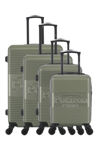 Set van 4 Trolleys Paris (XS/S/M/L) - 47/57,5/67/76,5 cm - Kaki