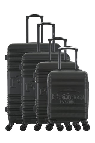 Set van 4 Trolleys Paris (XS/S/M/L) - 47/57,5/67/76,5 cm - Zwart