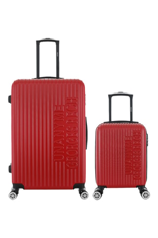Lowcost Handbagagetrolley en Grote Trolley Venise (XS/L) - 47/76,5 cm - Rood