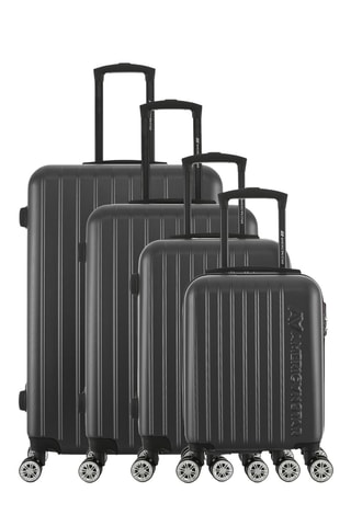Set van 4 Trolleys Houston (XS/ S/M/L) - 47/57,5/67/76,5 cm - Donkergrijs