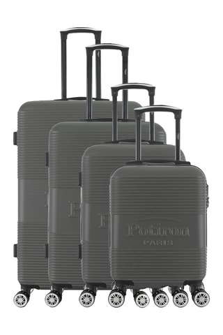 Set van 4 Trolleys Paris (XS/S/M/L) - 47/57,5/67/76,5 cm - Donkergrijs
