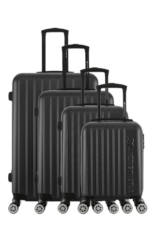 Set van 4 Trolleys Houston (XS/ S/M/L) - 47/57,5/67/76,5 cm - Zwart