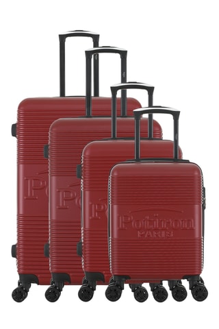 Set van 4 Trolleys Paris (XS/S/M/L) - 47/57,5/67/76,5 cm - Bordeauxrood